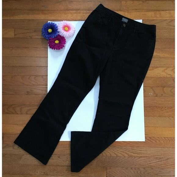 Additions by Chico's Pants Women's Size 1 (Medium) Black Casual 28" Inseam - Picture 1 of 9